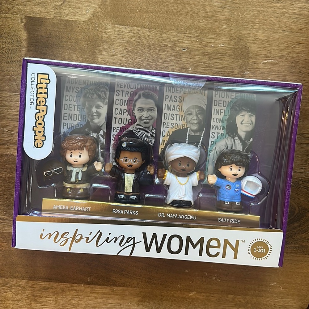 New Little People Fisher Price Inspiring Women Toy Figure Set Amelia Earhart